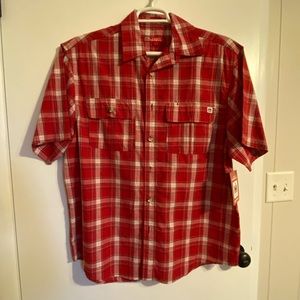 Mens Short Sleeve Button Down